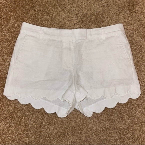 J. Crew Factory Scalloped Hem Shorts - Picture 1 of 3